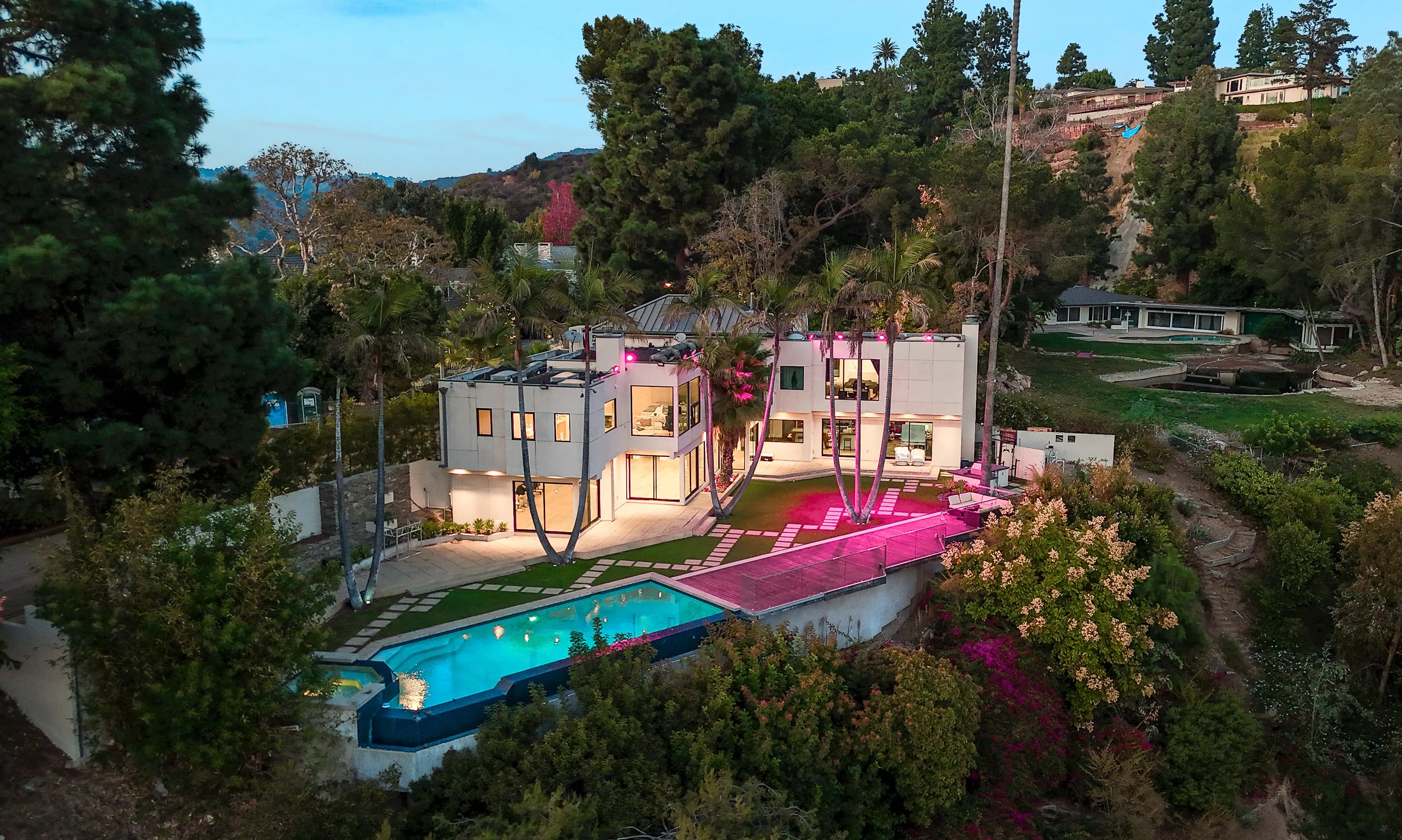 BYOB House Beverly Hills aerial view